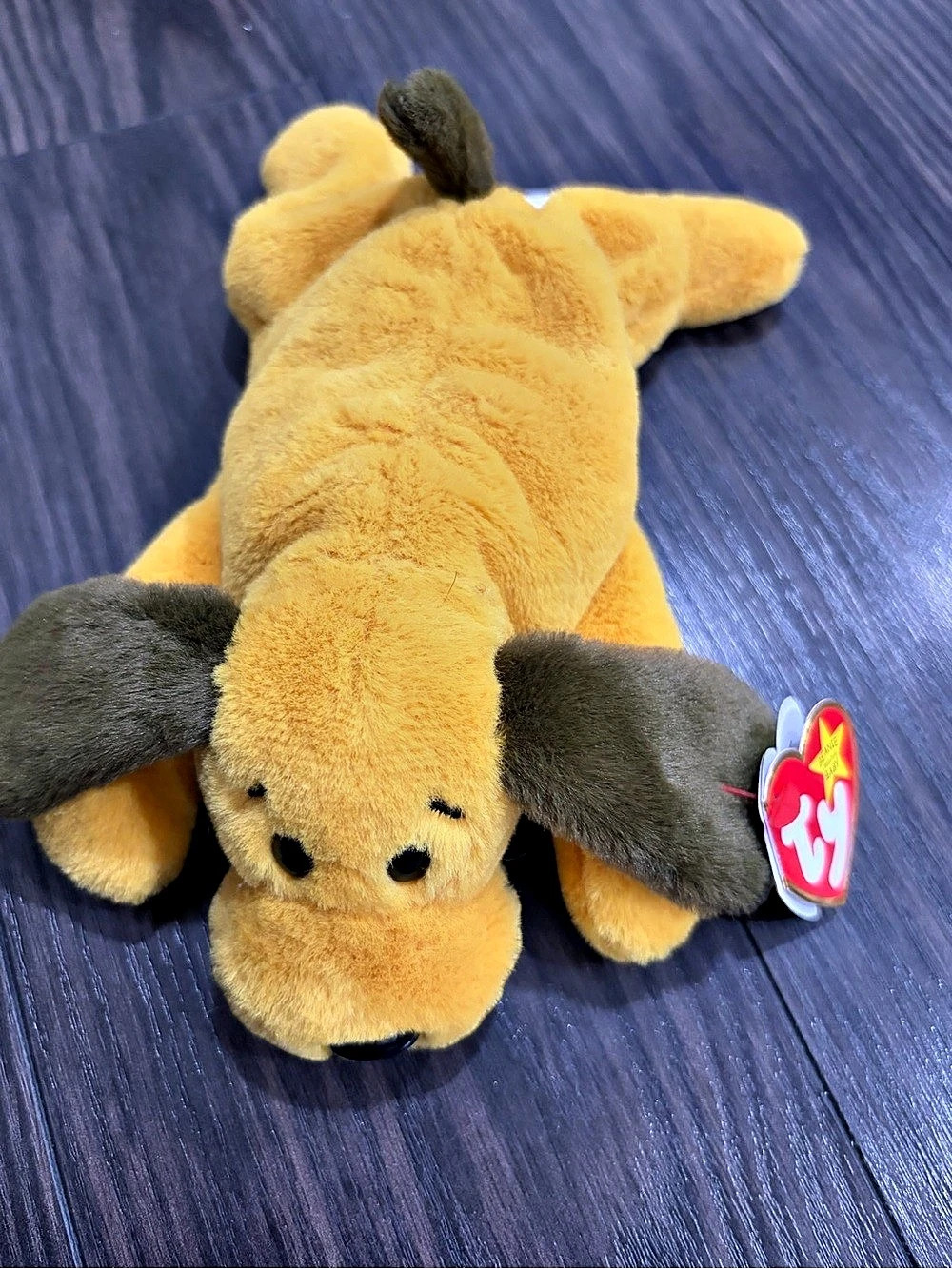 Ty Bones II Plush Dog Toy Yellow & Brown